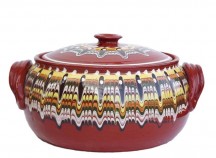 Oala din lut 5 L - maro modern