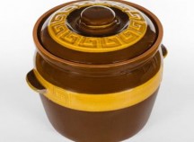 Vas lut rotundmare glazurat - 7 L