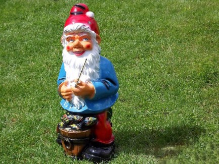 Ornament de gradina pescar
