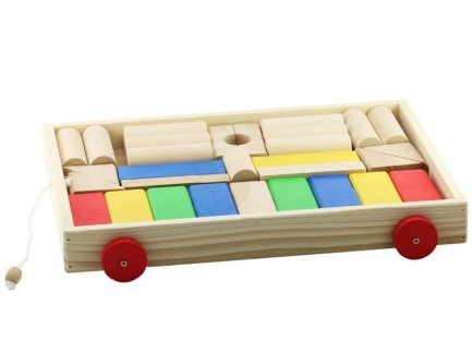 Cuburi de constructii din lemn