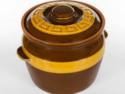 Vas lut rotundmare glazurat - 7 L