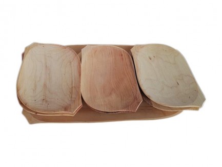 Set platou lemn 6 piese - 344