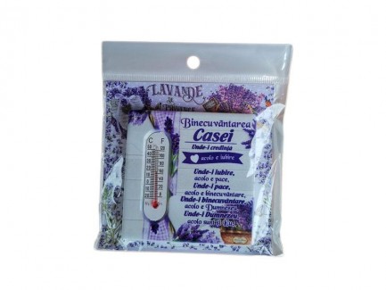 Magnet lavanda - Termometru Binecuvantarea Casei