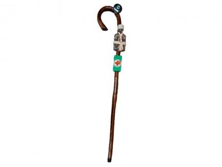 Baston haios, lemn, maro inchis, 92 cm