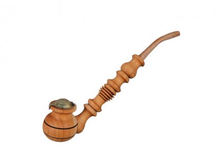 Pipa din lemn natur mare – 25 cm