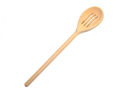 Lingura lemn cu linii, 30 cm, 