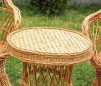Mobila de gradina din rachita - clasic simplu