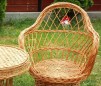 Mobila de gradina din rachita - clasic simplu