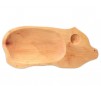Platou lemn forma de purcel