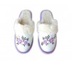Papuc de casa - violet floral