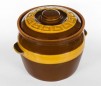 Vas lut rotundmare glazurat - 7 L