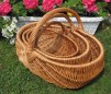 Cos oval impletit din rachita lacuita modern