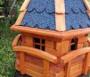 Moara de vant rotativ din lemn decor gradina