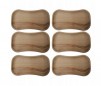 Set 6 farfurii de lemn de fag, 