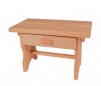 Scaun mic cu sertar din lemn, 32x18x21cm