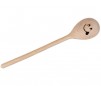 Lingura decupata din lemn, smiley, 30 cm