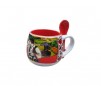 Cana de cafea, Suvenir cu lingurita Romania, 6cm