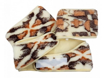 Brau cu Scai din Lana Naturala de Oaie, MULTICOLOR Brau cu Scai din Lana Naturala de Oaie, MULTICOLOR